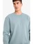 Regular Fit Bisiklet Yaka Basic Düz Kalın Sweatshirt T3777AZ25AU 7