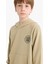 Erkek Çocuk Kapüşonlu Baskılı Okul Sweatshirt E9572A825AU 13