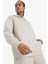 Boxy Fit Kapüşonlu Kanguru Cepli Jakarlı Sweatshirt 13