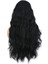Uzun Su Dalgası Fiber Sentetik Peruk - Siyah 5