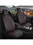 Volvo 960 Uyumlu Deri Oto Koltuk Kılıfı 5li Set Nero Siyah-Kırmızı 2