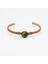 Kadın Bakır Bileklik - Kaplan Gözü Doğaltaşlı - Otantik Tasarım - Ayarlanabilir Yapı 1