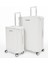 Büyük ve Kabin Boy 2'li Set %100 Polipropilen Valiz Beyaz 04PC7090 1