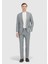 Gri Kareli Zeroweight Slim Fit Yün Karışımlı Takım Elbise 2