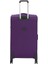 2'li Valiz Seti Orta ve Kabin Boy Lüx Kumaş Valiz Mor 24030 4