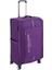 2'li Valiz Seti Büyük ve Kabin Boy Lüx Kumaş Valiz Mor 24030 2
