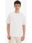 %100 Pamuk Relax Fit Bisiklet Yaka Kısa Kollu Basic Düz Beyaz Tişört D3673AX25SM 9
