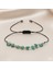 Makrome Örgülü Basic Model Turkuaz Doğaltaş Kadın Bileklik 4