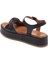 Siyah Hakiki Deri Kadın Sandalet - K24Y1SN67112-A23 10