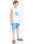 Erkek Çocuk 2'li Takım Baskılı Atlet Deniz Şortu 11