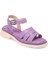 Lila Hakiki Deri Kadın Sandalet - K24Y1SN67157-S1T 9