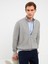 Yeni Sezon Standart Kalıp Dik Yaka Erkek Triko Hırka 1