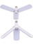 Beyaz 3 Kollu Katlanabilir Pervane LED Ampul 40W 1
