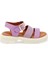 Lila Hakiki Deri Kadın Sandalet - K24Y1SN67261-S1T 11