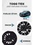 Togg T10X Jant Kaplama Sticker Set - Parlak Siyah 1