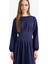 Regular Fit Bisiklet Yaka Uzun Kollu Maxi Elbise 14