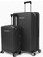 Büyük ve Kabin Boy 2'li Set %100 Polipropilen Valiz Siyah 04PC7090 1