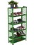 6 Katlı Renkli Tel Kafesli Çelik Ayakkabılık Rafı - YEŞIL-31X75X150 cm 1