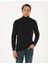 Erkek Siyah Slim Fit Balıkçı Yaka Basic Triko Kazak 50315490-VR046 1