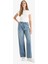 90's Wide Leg Yüksek Bel Uzun Jean Yıkamalı Pantolon 12
