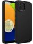 Galaxy A03 Kılıf Metal Çerçeve ve Buton Tasarımlı Silikon Mbvo Luna Kapak-Siyah 1