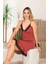 Lady Dantelli Kiremit Etekli Penye Gecelik 2
