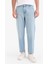 %100 Pamuk Relax Fit Geniş Paça Jean Kar Yıkamalı Pantolon E1376AX25SM 10