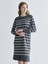 Lcw Yeni Sezon Hilfa Yeni Sezon Bisiklet Yaka Çizgili Triko Elbise 2
