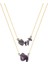 Zarif Ip Zincirli Natural Form Ametist Doğaltaş Kadın Kolye 1
