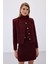 Kısa Tüvit Ceket - Bordo 3