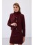 Kısa Tüvit Ceket - Bordo 5