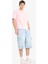 %100 Pamuk Kargo Fit Jean Bermuda Şort F4219AX25SM 12