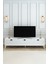 Country Model 150 cm TV Ünitesi - MDF Membran Kapak Modern TV Sehpası | Beyaz Renk Televizyon Konsolu 1