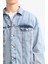 Oversize Geniş Kalıp Düğmeli Denim Ceket F4737AX25AU 15