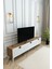 Country Model 150 cm TV Ünitesi - MDF Membran Kapak Modern TV Sehpası | Çam Renk Televizyon Konsolu 4