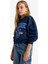 Kız Çocuk Relax Fit Bisiklet Yaka Baskılı Sweatshirt E8894A825AU 11