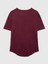 Kadın Bordo Arch Gap Logo T-Shirt 3