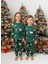 Yılbaşı Noel Desenli Bebek Çocuk Unisex Pijama Takımı 1-9 Yaş 1