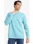Boxy Fit Bisiklet Yaka İçi Yumuşak Tüylü Baskılı Sweatshirt X8282AZ25AU 11