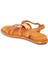 Turuncu Hakiki Deri Kadın Sandalet - K24Y1SN67668-M39 12