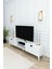 Country Model 150 cm TV Ünitesi – MDF Kapak, Raflı Modern TV Sehpası | Beyaz Renk Televizyon Konsolu 3