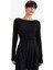 Modal Kaşmir Yumuşak Dokulu Kayık Yaka Uzun Kollu Üst F2264AX25AU 11