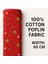 %100 Pamuk Poplin Kumaş 90 cm Eninde Dikiş ve Hobi Kumaşı 1
