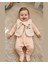 Asliva Bebek Somon Fitilli Tulum ve Geyik Nakışlı Peluş Yelek Takım 2'li Set 1
