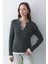 Antrasit - Krem 2 Patlı Düğmeli Kazak - 251023 1