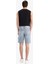 %100 Pamuk Straight Fit Jean Bermuda Şort F5540AX25SM 14