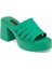 Yeşil Vegan Tekstil Kadın Terlik - K24Y1TR67423-T3R 5