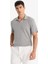Triko Görünümlü Polo Yaka Kısa Kollu Tişört F4316AX25AU 15