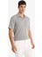 Triko Görünümlü Polo Yaka Kısa Kollu Tişört F4316AX25AU 16