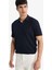 Triko Görünümlü Polo Yaka Delikli Kısa Kollu Tişört F4318AX25AU 13